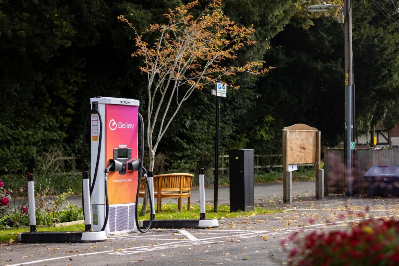 A Believ charging station
